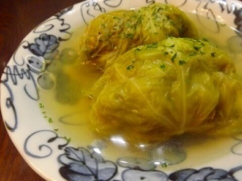 春キャベツのロールキャベツは、甘い!